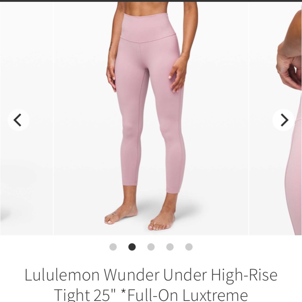 lululemon high rise wunder unders
